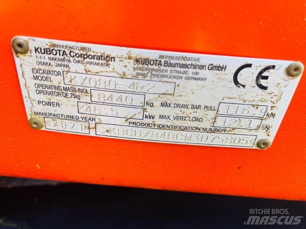 Kubota KX 080-4 Vidēja lieluma ekskavatori 7 t - 12 t