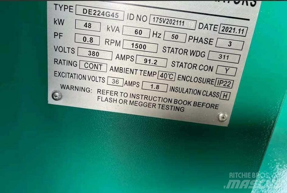  Pheatonn 60KVA Dīzeļģeneratori