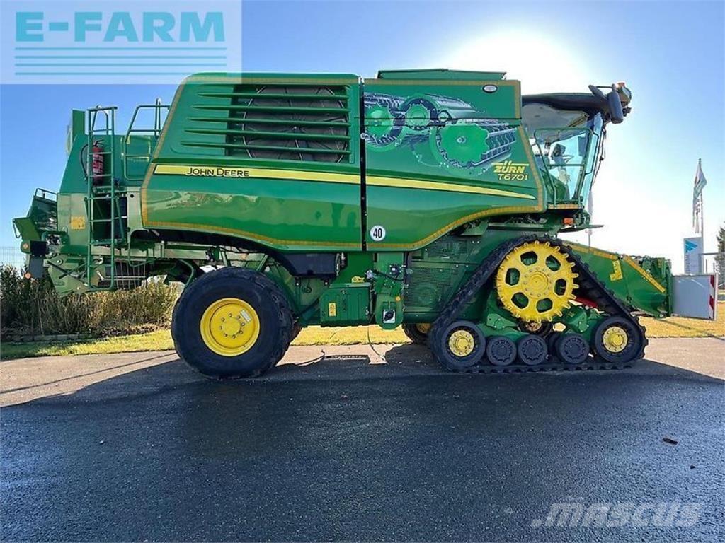 John Deere t670 Ražas novākšanas kombaini