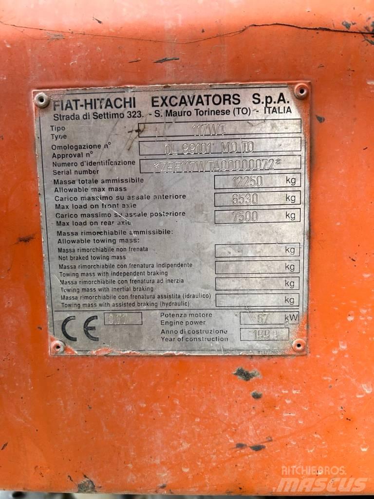 Fiat-Hitachi fh 120 Ekskavatori uz riteņiem
