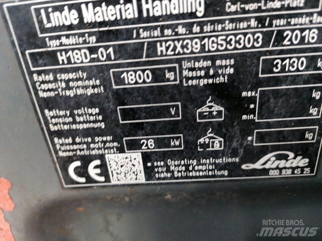 Linde H18D-02 Tehnika ar dīzeļa dzinēju