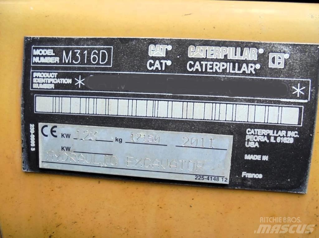 CAT M 316 D Ekskavatori uz riteņiem
