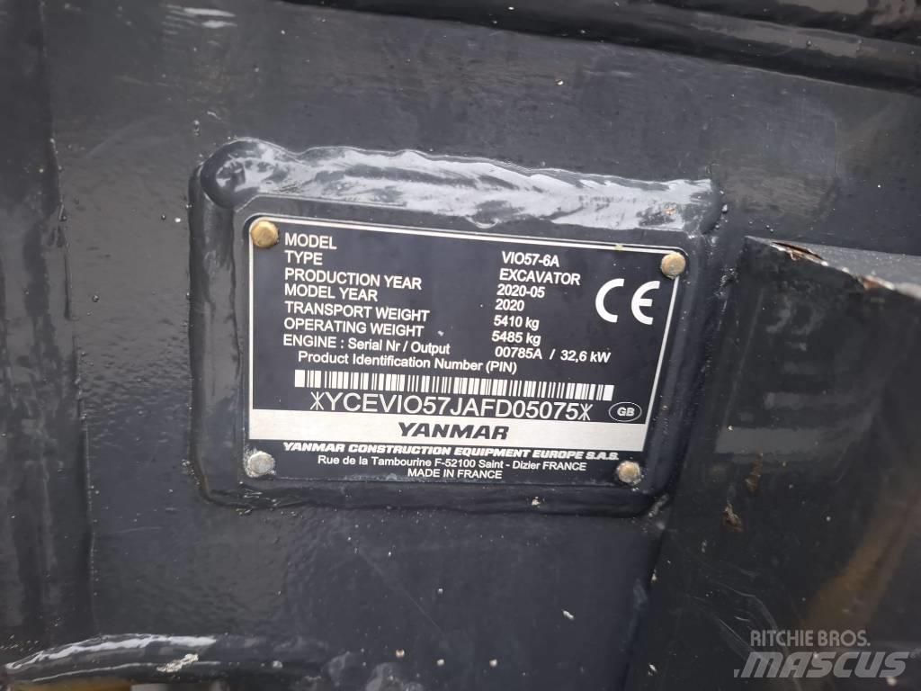Yanmar Vio 57-6A Mini ekskavatori < 7 t