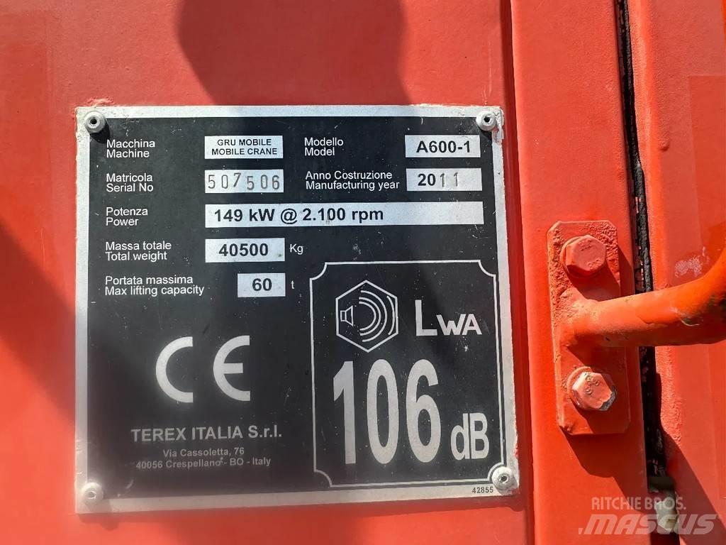 Terex A600 Celtņi nelīdzenām virsmām