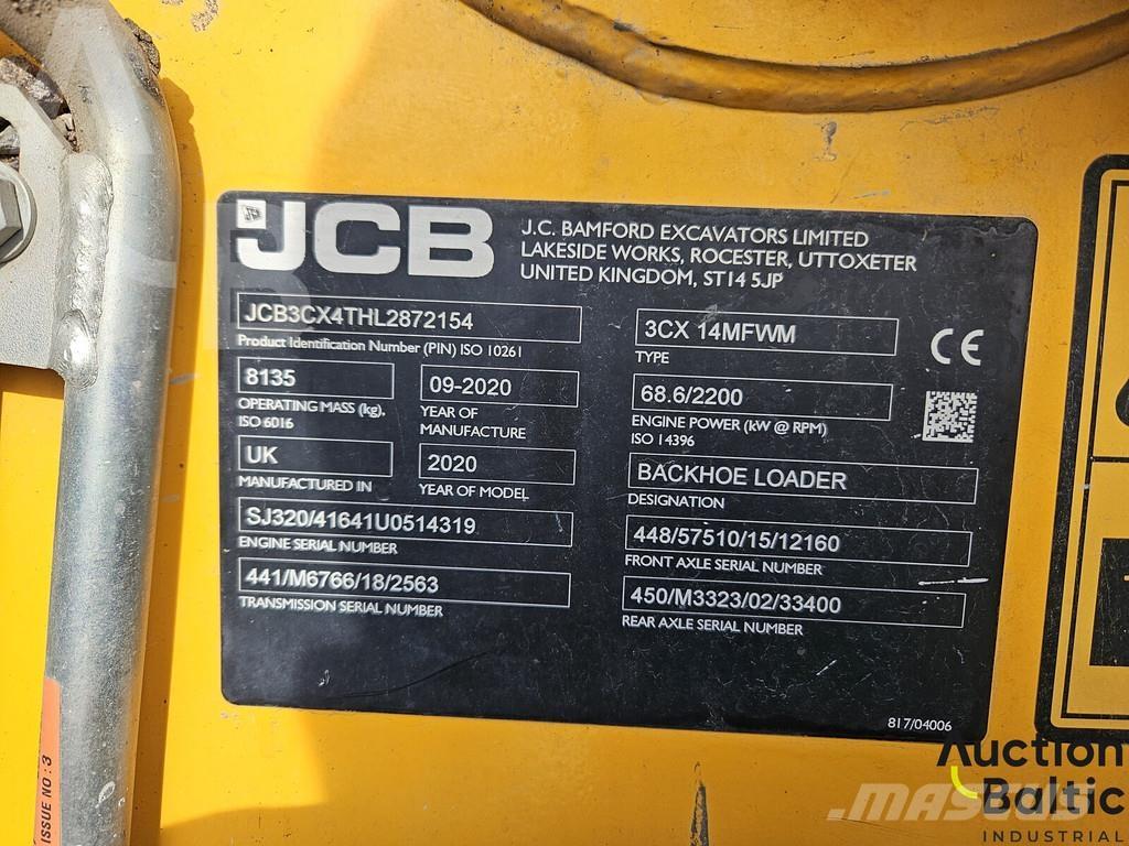 JCB 3 CX 14MFWM Ekskavatori-iekrāvēji