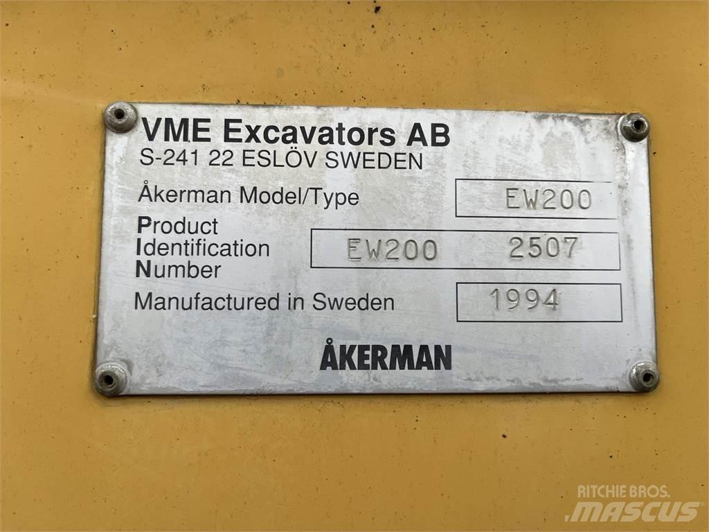 Åkerman EW200 4X4 Ekskavatori uz riteņiem