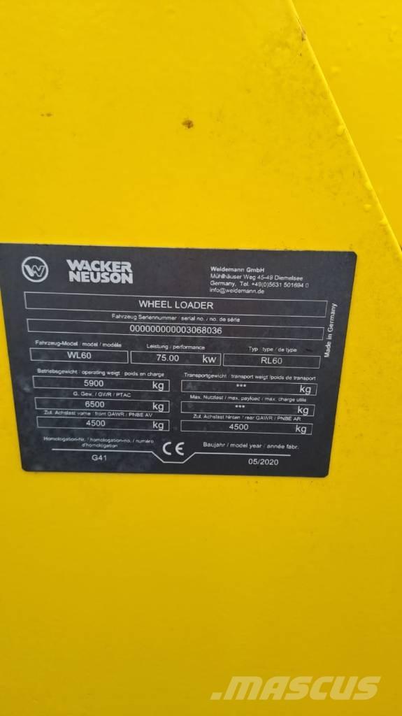 Wacker Neuson WL60 Iekrāvēji uz riteņiem