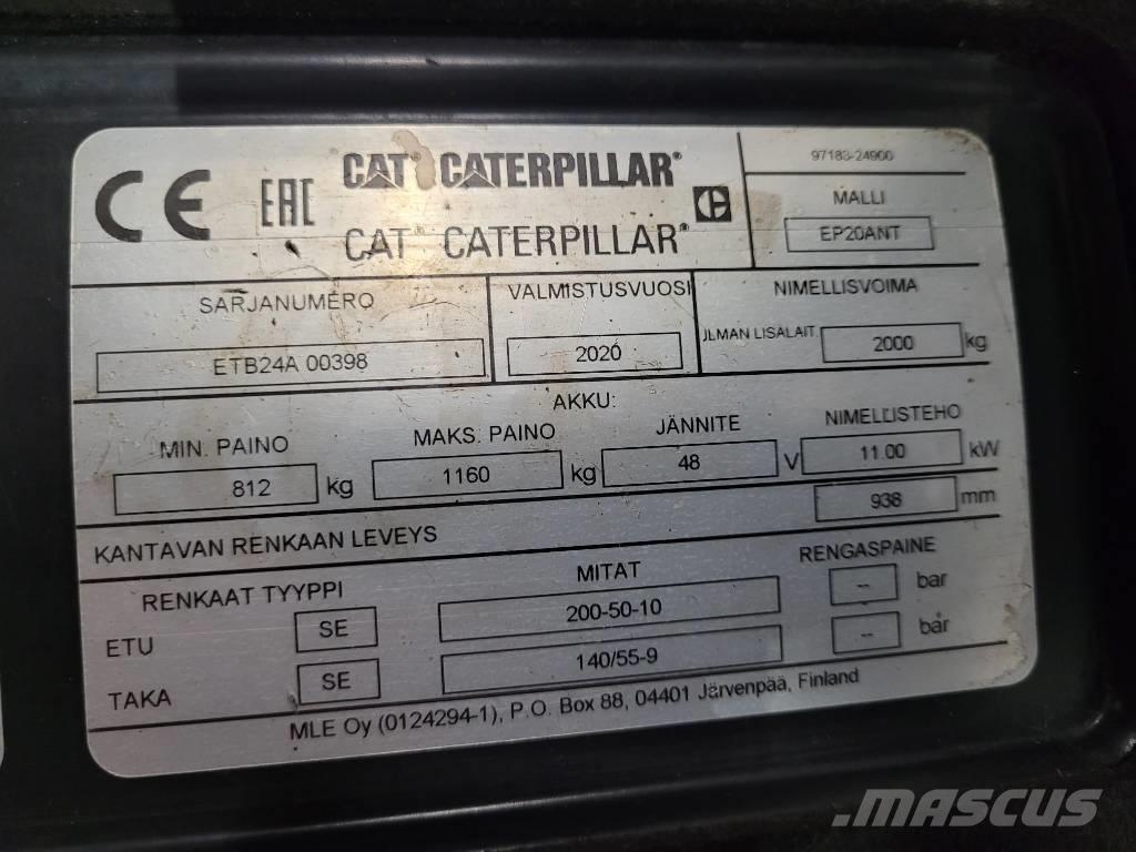CAT EP20ANT Elektriskie iekrāvēji