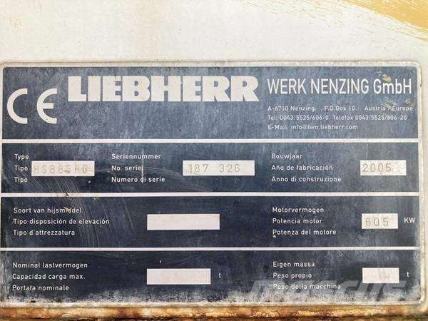Liebherr HS 885 HD Kāpurķēžu ceļamkrāni