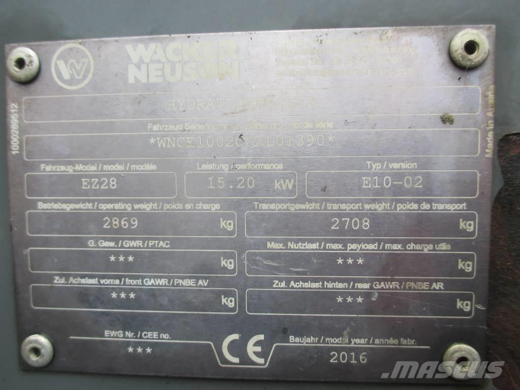 Wacker Neuson EZ 28 Mini ekskavatori < 7 t