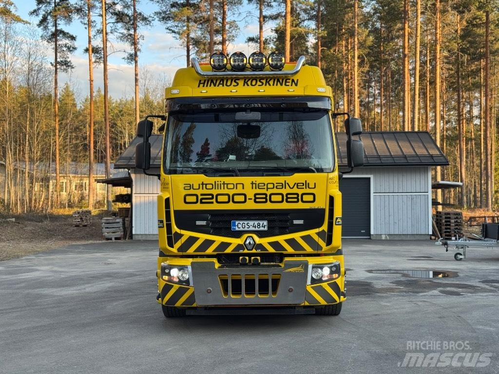 Renault Premium 450 Evakuators ar manipulatoru