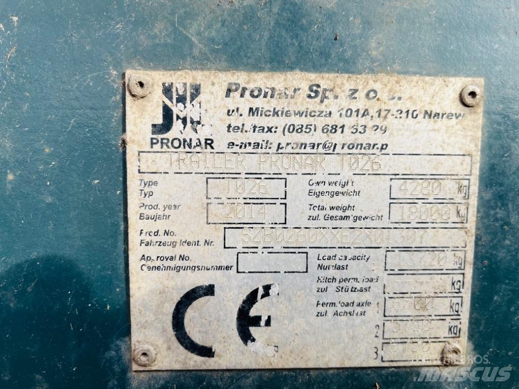 Pronar M026 Ķīpu treileri