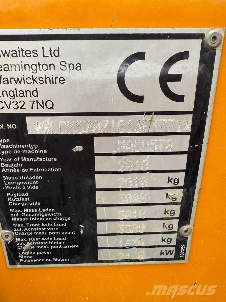 Thwaites 3 ton Mini pašizgāzēji