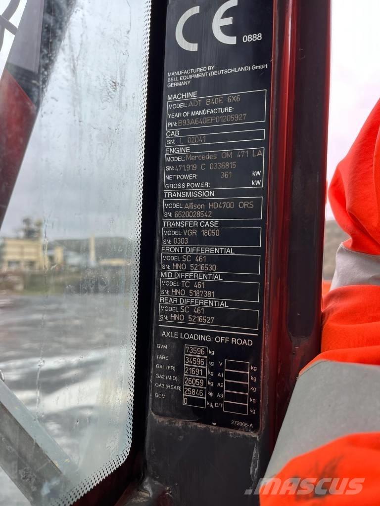 Bell B40 6x6 Artikulētie pašizgāzēji
