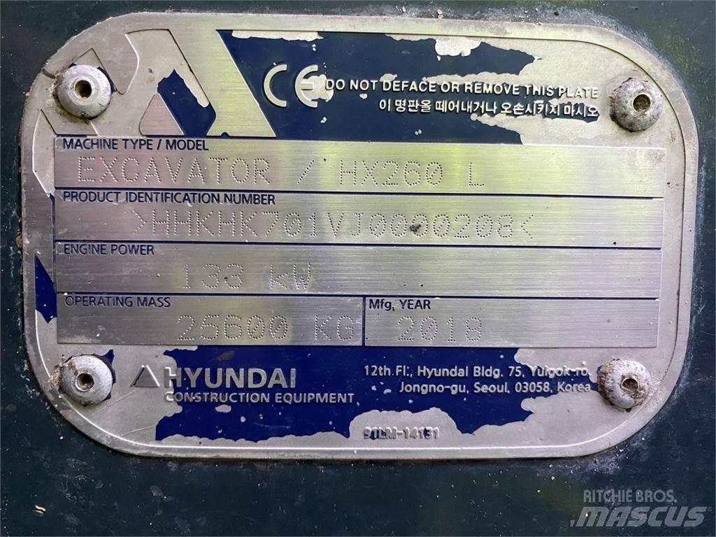 Hyundai HX260 Kāpurķēžu ekskavatori