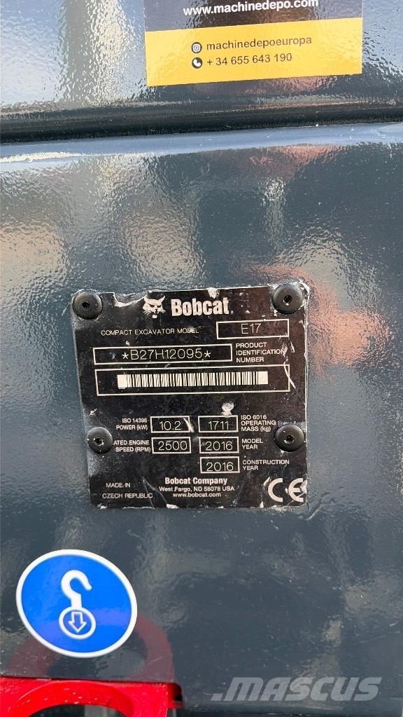 Bobcat E 17 Mini ekskavatori < 7 t