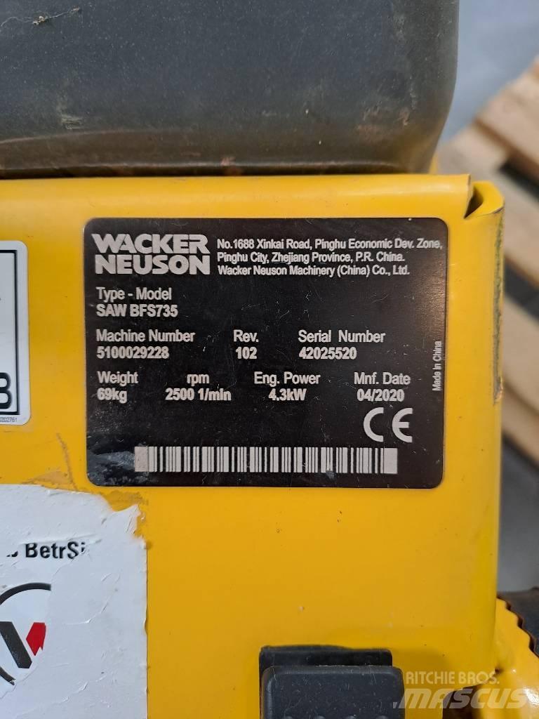 Wacker Neuson BFS735 Akmens un betona zāģi