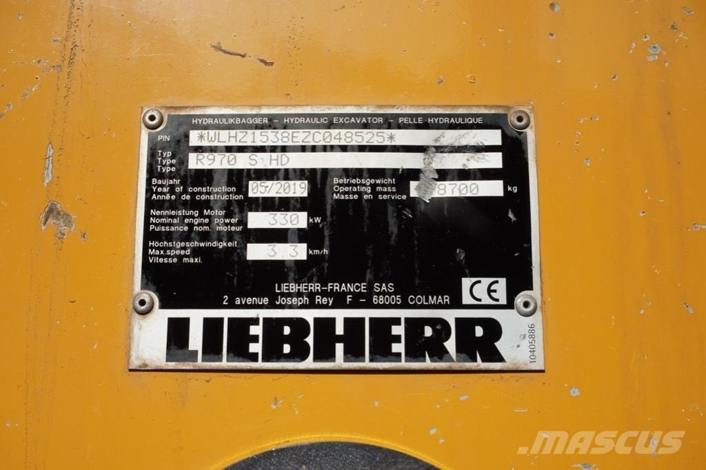 Liebherr R 970 SHD Kāpurķēžu ekskavatori
