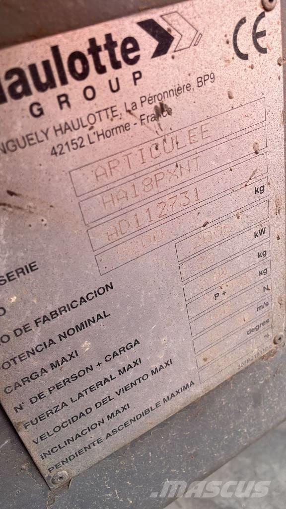 Haulotte HA 18 PX Strēles pacēlāji