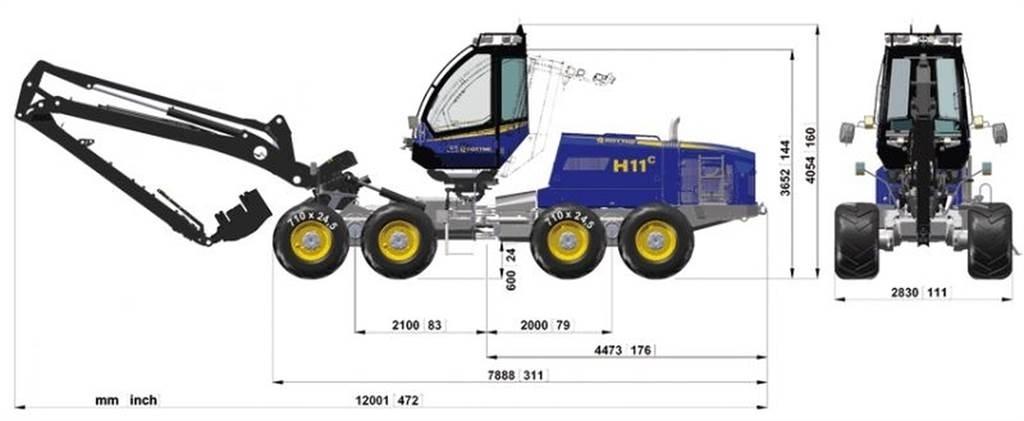 Rottne 651-55449 Šasija un piekare