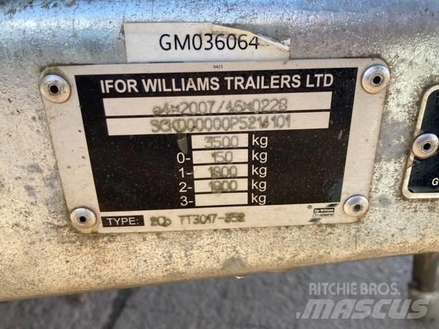 Ifor Williams TT3017 Treileri-pašizgāzēji