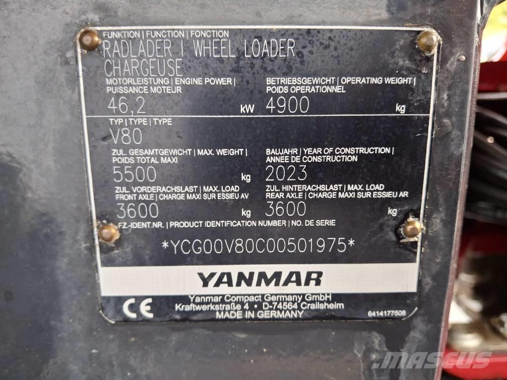 Yanmar V 80 Iekrāvēji uz riteņiem