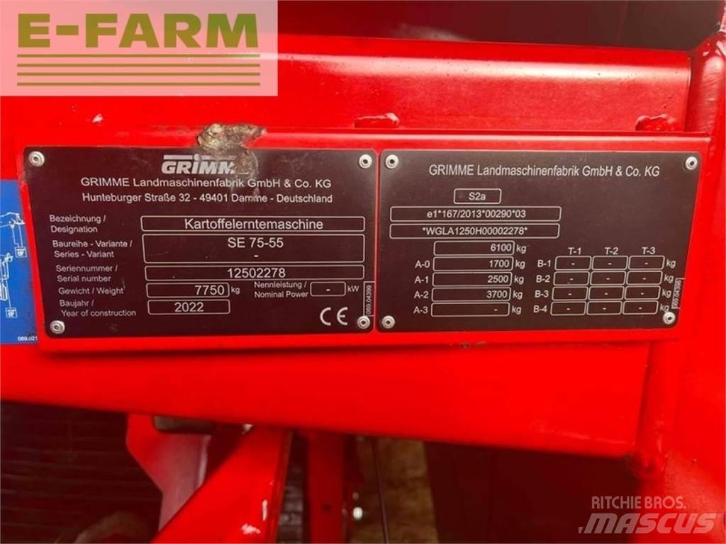 Grimme se 75-55 sb Kartupeļu novākšanas kombaini