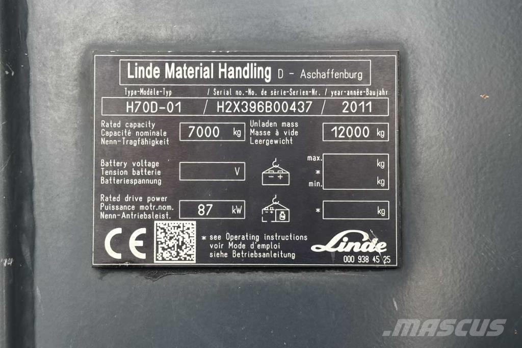 Linde H70D-01 Tehnika ar dīzeļa dzinēju