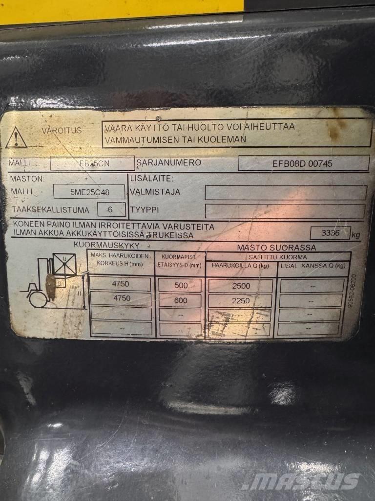 Mitsubishi FB25CN Elektriskie iekrāvēji