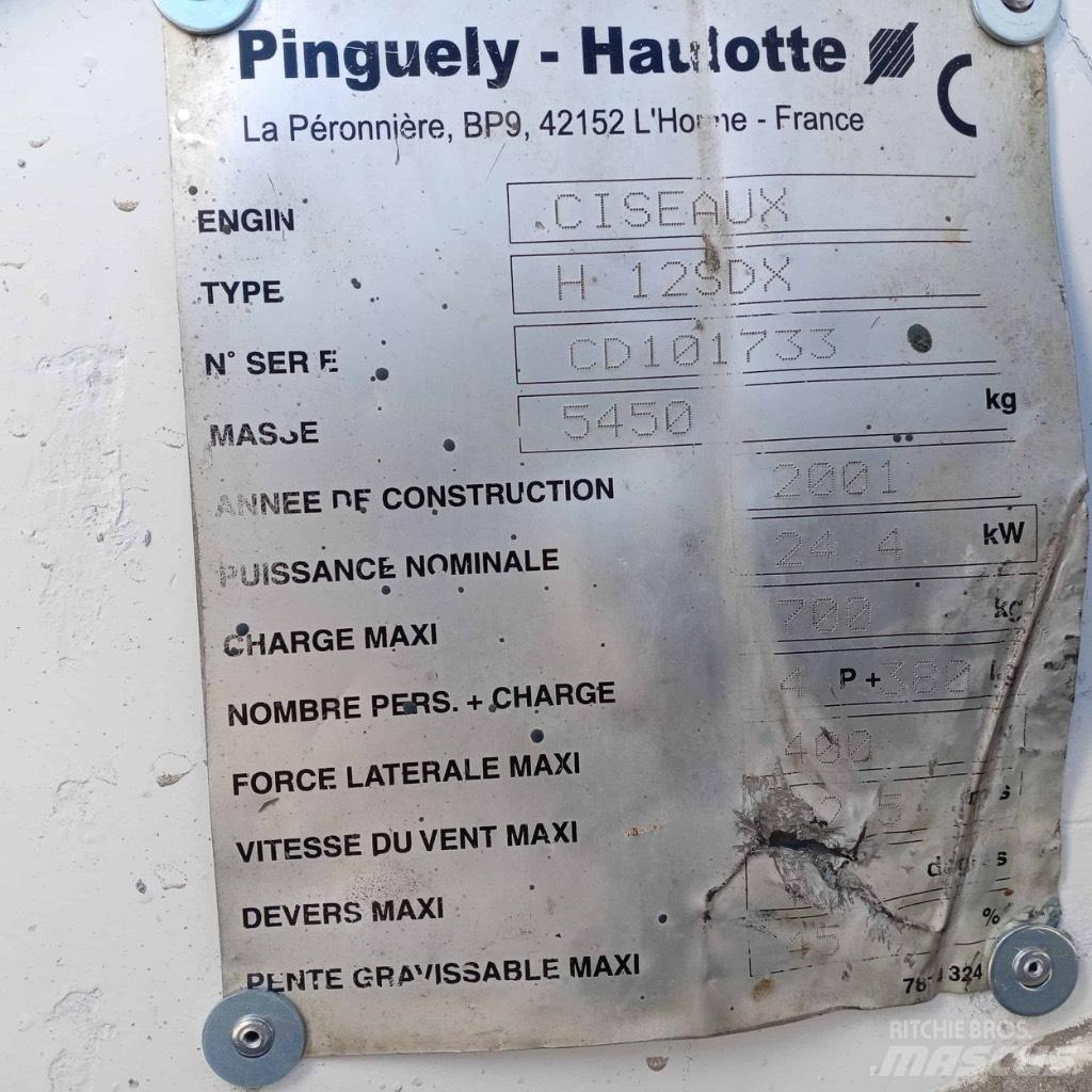 Haulotte H 12 SDX Šķerveida pacēlāji