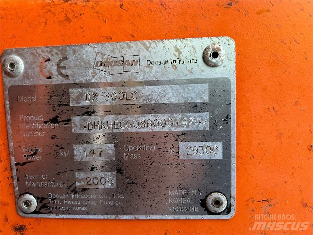 Doosan DX300LC Ekskavatori tālās sniedzamības darbiem
