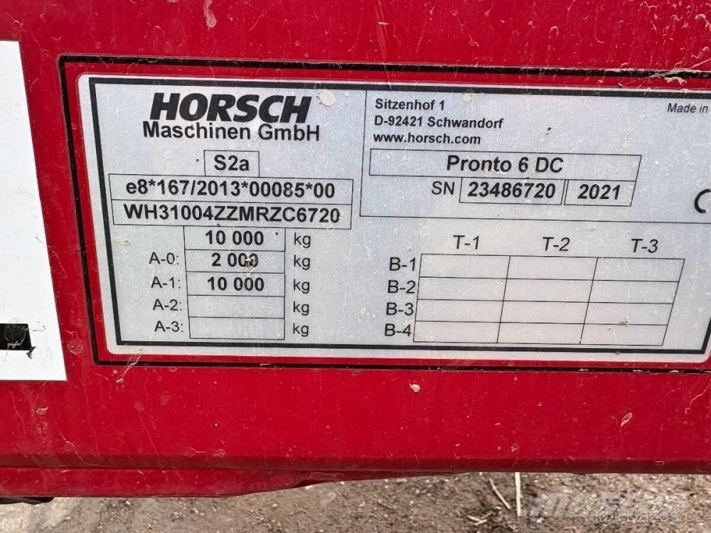 Horsch Pronto 6 DC Kombinētās sējmašīnas