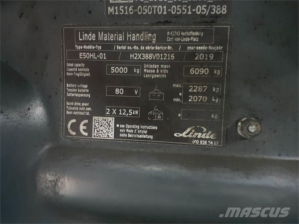 Linde E50HL Elektriskie iekrāvēji