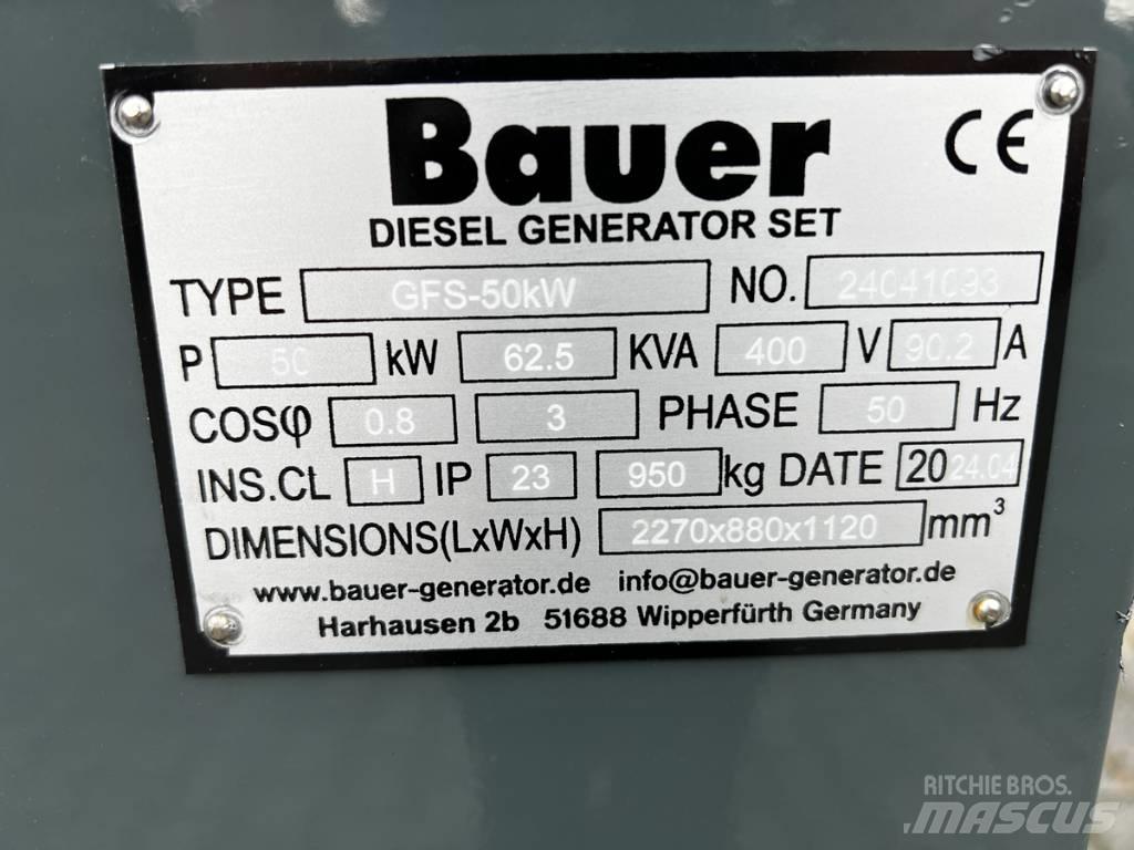Bauer 69 KVA Dīzeļģeneratori