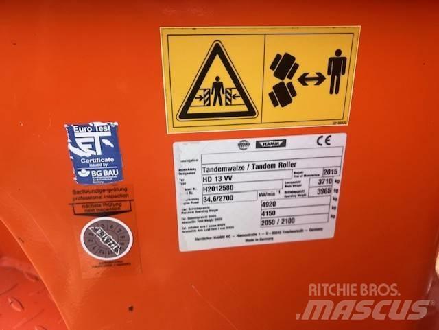 Hamm HD 13 VV, Vält Divvalču grunts veltņi
