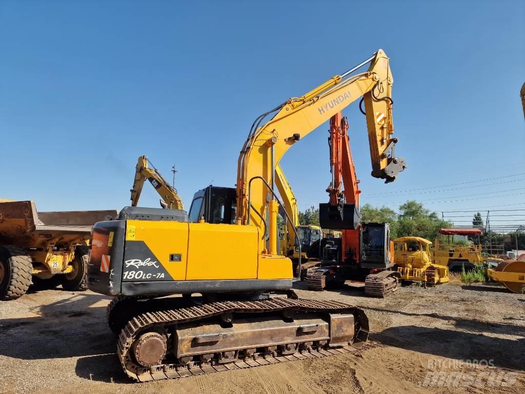 Hyundai R180LC-7 Kāpurķēžu ekskavatori