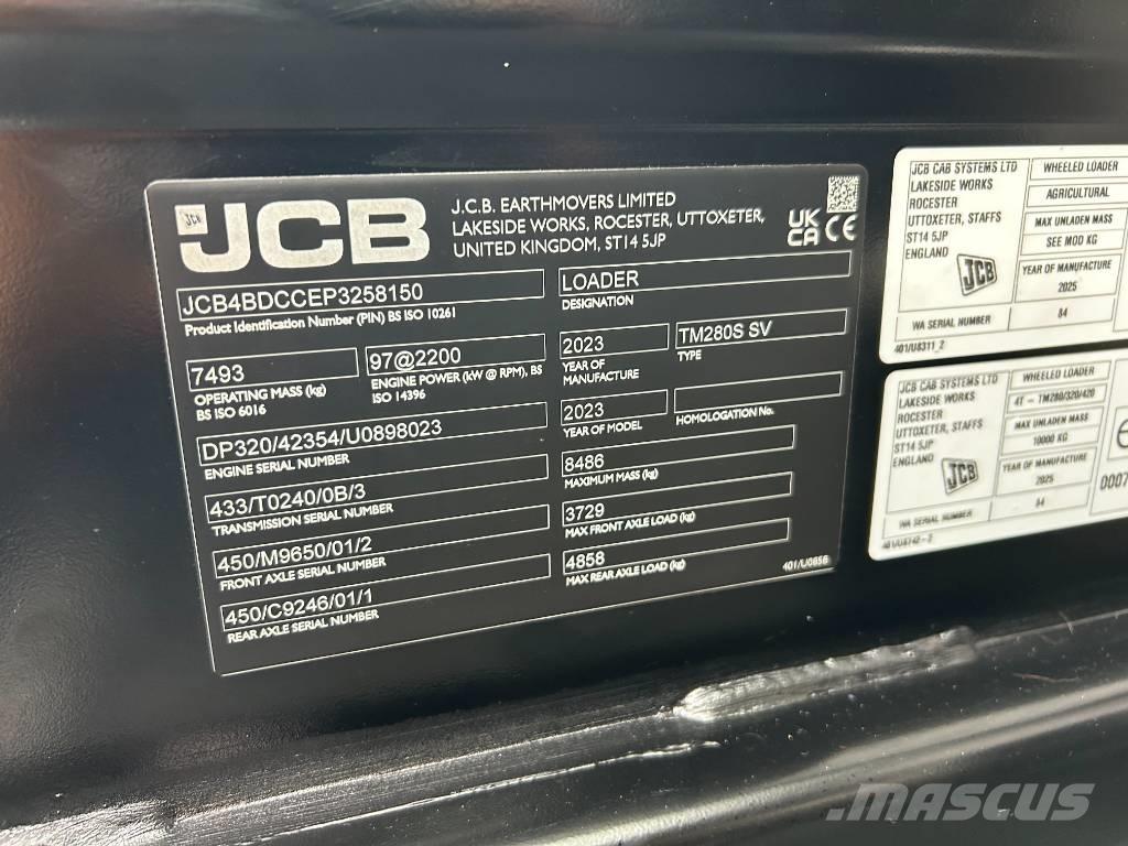 JCB TM280S Lauksaimniecības pacēlāji
