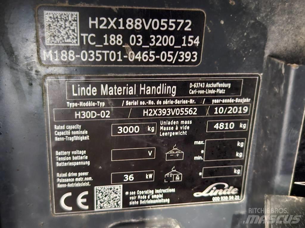 Linde H30D Tehnika ar dīzeļa dzinēju