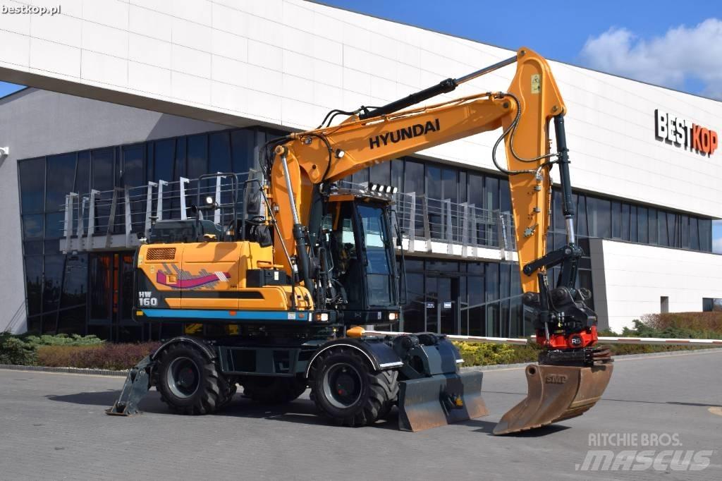 Hyundai HW 160 Ekskavatori uz riteņiem