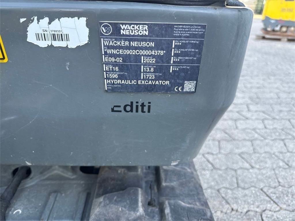 Wacker Neuson ET16 Kāpurķēžu ekskavatori