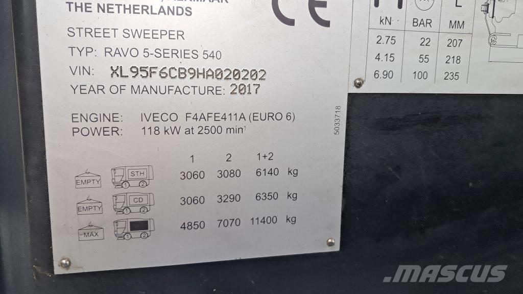 Ravo 540 CD Ielu tīrīšanas mašīnas