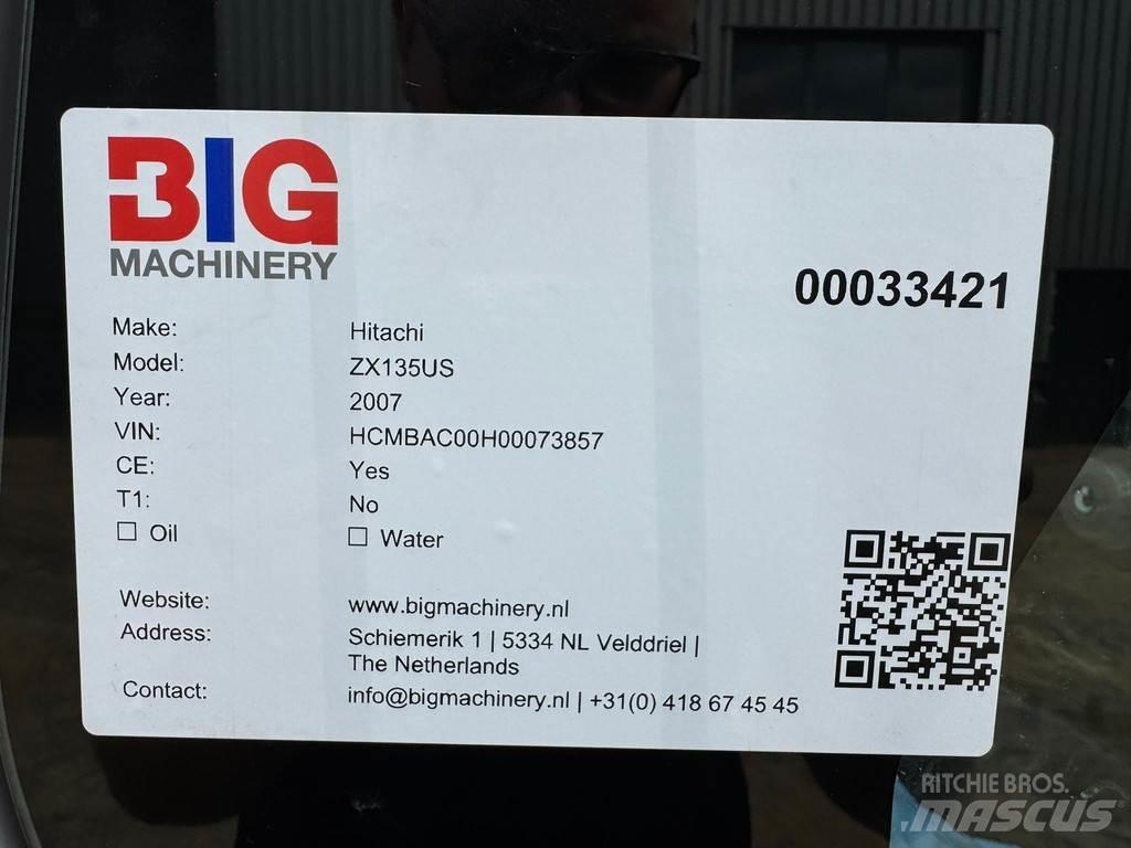 Hitachi ZX135US Īpašie ekskavatori