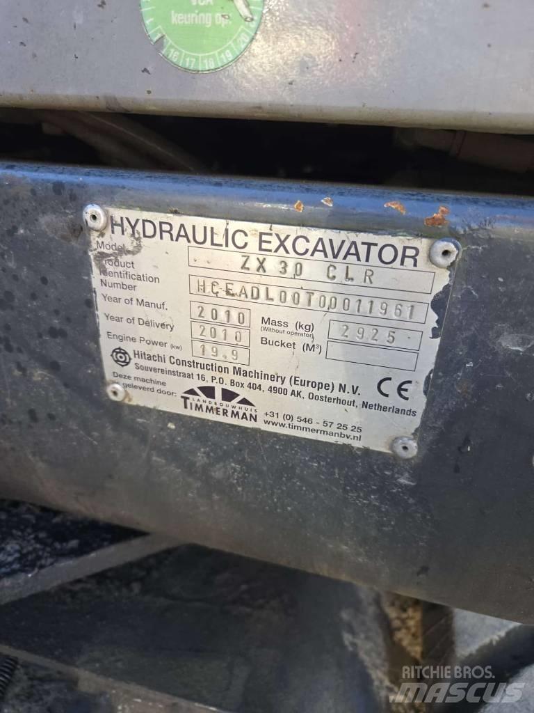 Hitachi ZX 30 Mini ekskavatori < 7 t