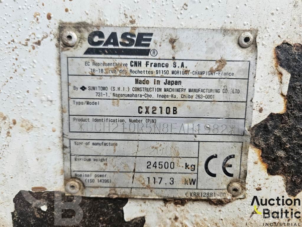 CASE CX 210 B Kāpurķēžu ekskavatori