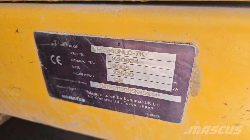 Komatsu PC 240 NLC-7 Kāpurķēžu ekskavatori