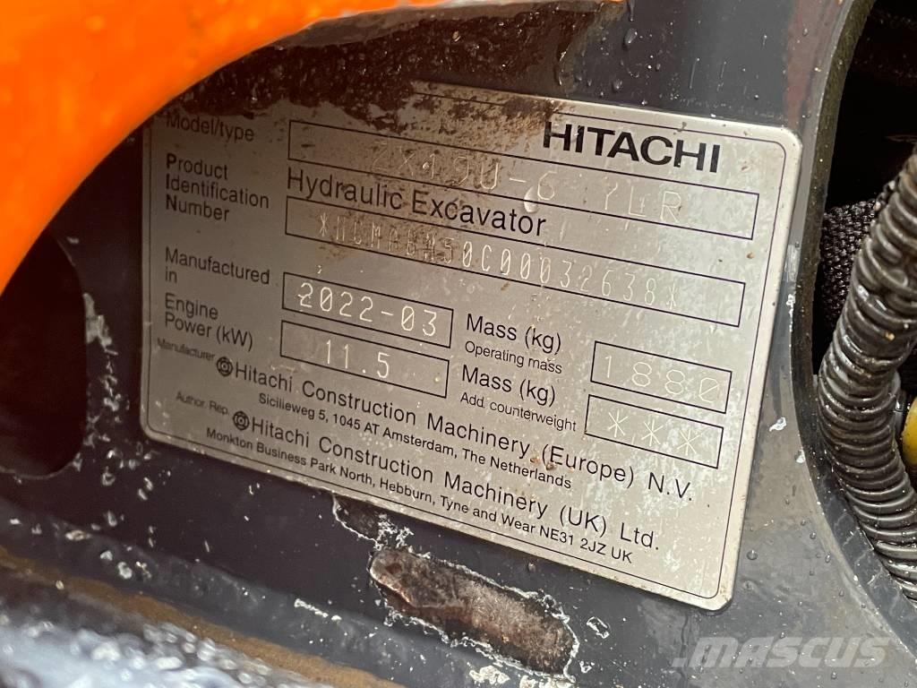 Hitachi ZX 19 U-6 Mini ekskavatori < 7 t