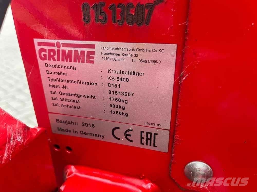 Grimme KS 5400 Kartupeļu tehnika - Citi