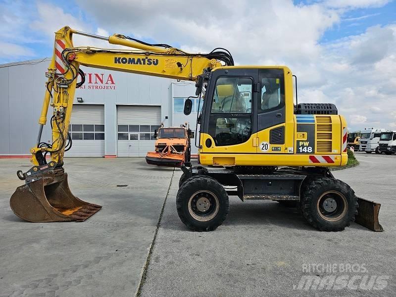 Komatsu PW 148-8 Ekskavatori uz riteņiem