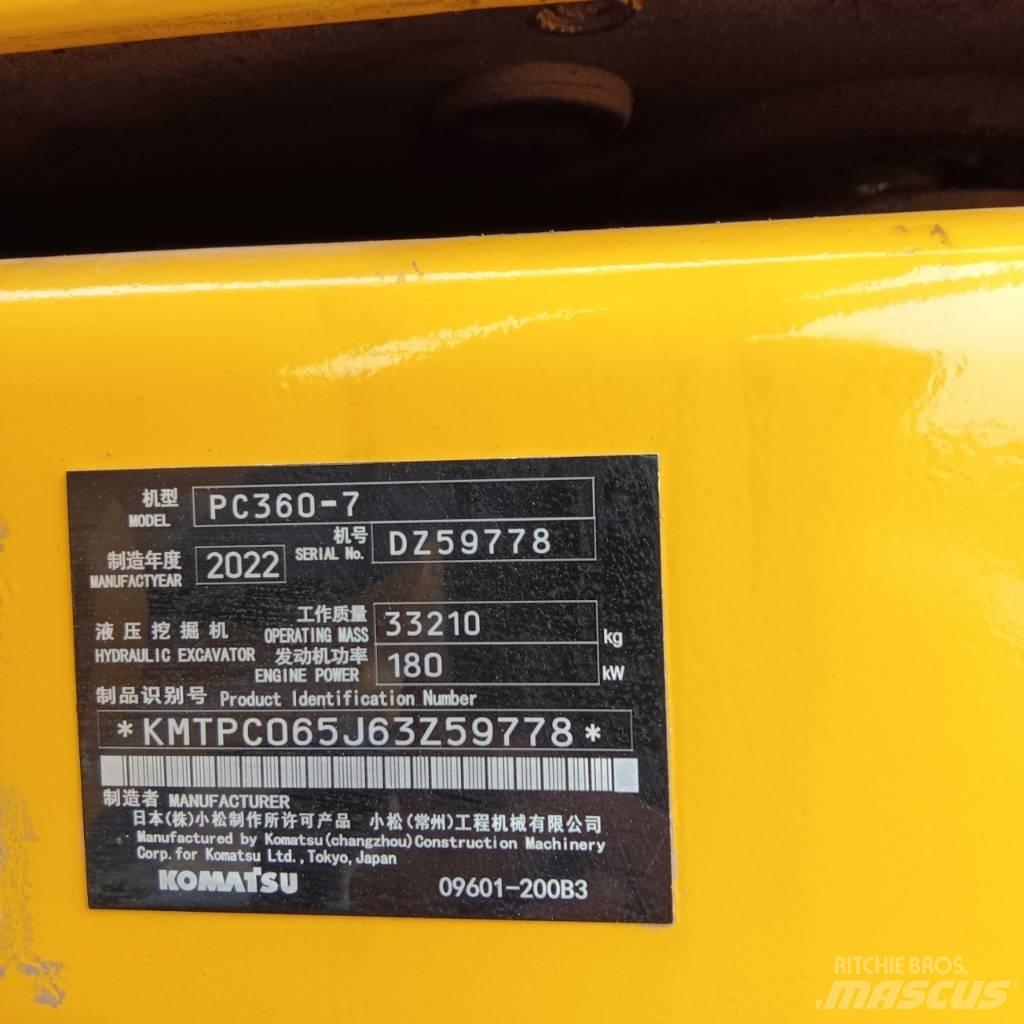 Komatsu PC 360-7 Kāpurķēžu ekskavatori