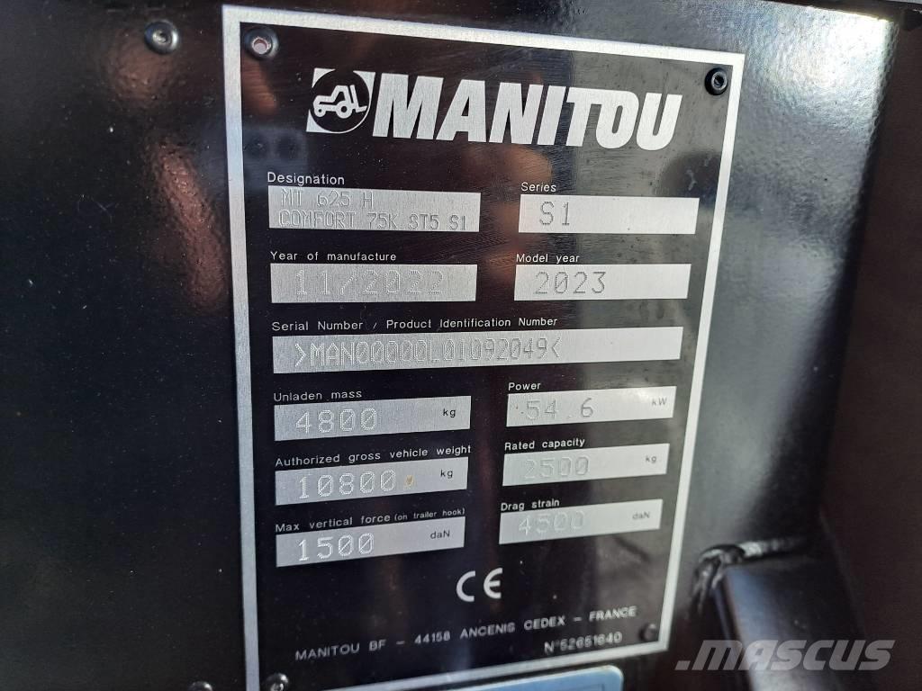 Manitou MT 625 H Teleskopiskie manipulatori